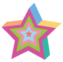 Star Colors Sticker by Blog Starving