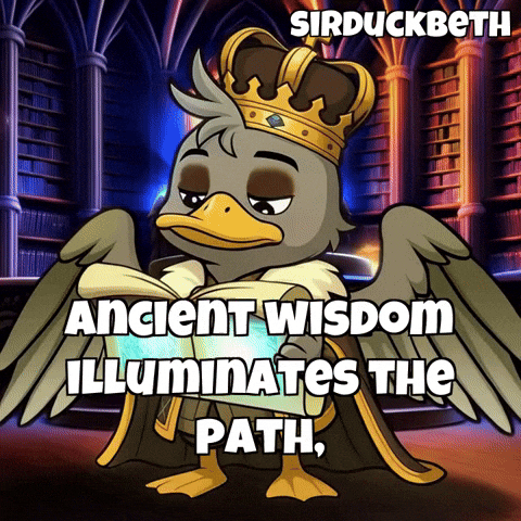 Wisdom Glow GIF by SirDuckbeth