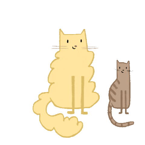 Happy Cat Sticker by Sarah Kurpiel
