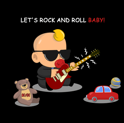 WallStreetBaby rock action play toys GIF