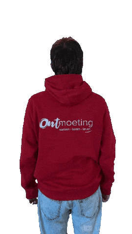 Hoodie Leren Sticker by Ontmoeting