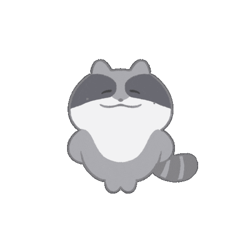 Lucy Raccoon Sticker