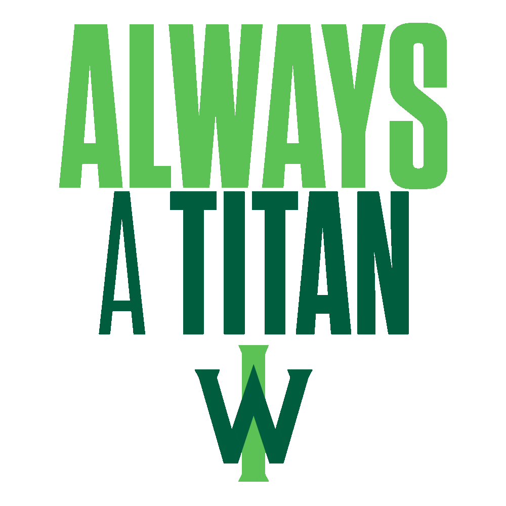 Always A Titan Sticker by Illinois Wesleyan University