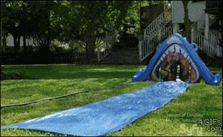 slip n slide ghost GIF
