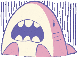 Graphic Novel Shark Sticker