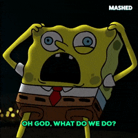 Nervous Spongebob Squarepants GIF by Mashed