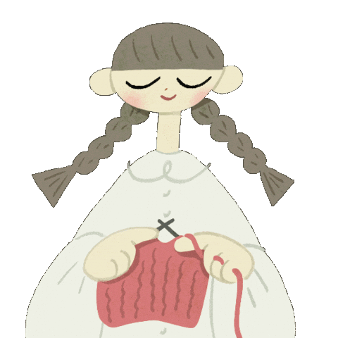 Knitting Knit Sticker