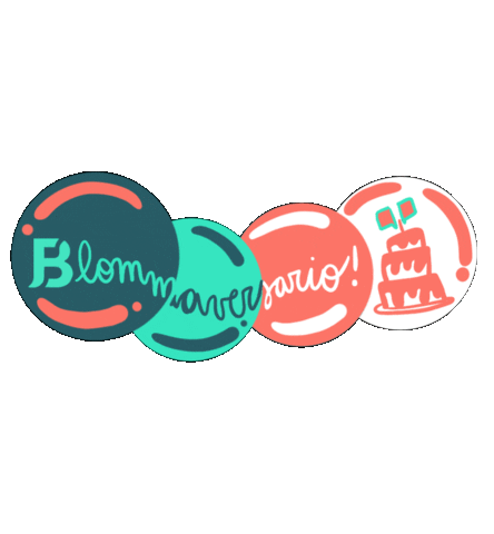 Fiesta Cumple Sticker by Blömma Comunicación Creativa