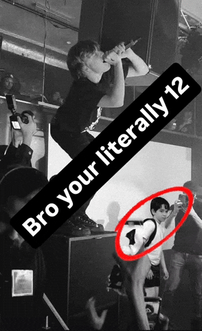 12 Year Old Concert GIF