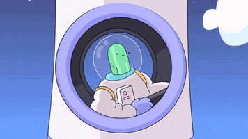 Rocket Ship Space GIF by doodles