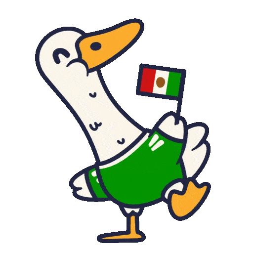 Mexico Duck Sticker by Joje Sanchez