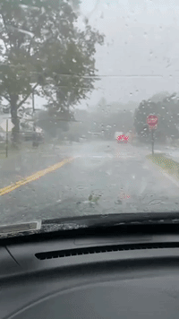 Hail Hits Hicksville Amid Thunderstorm Warning