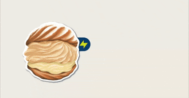Cream Puff Sticker GIF by NOHO