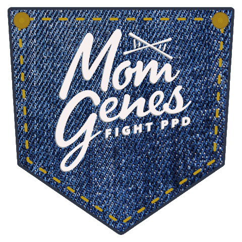 Jeans Moms Sticker by Mom Genes Fight PPD