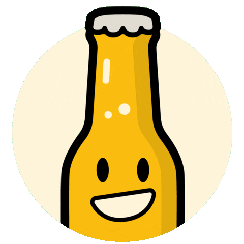 Happy Beer Sticker by Saveur Bière