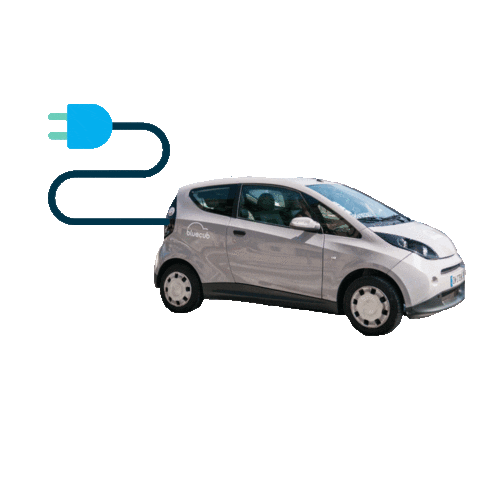 Electric Car Bordeaux Sticker by Bluecub for iOS & Android | GIPHY