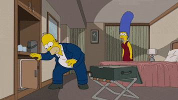 Homer Simpson Drinking GIF by AniDom