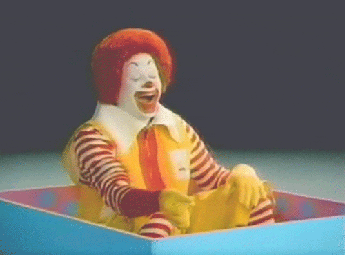 Ronald Mcdonald Laughing GIF - Find & Share on GIPHY