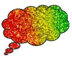 Rainbow Think Sticker by IRACAOS