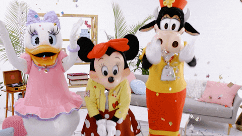 Happy Minnie Mouse GIF - Find & Share on GIPHY
