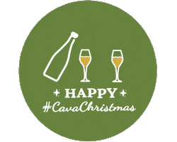 Party Christmas Sticker by Cava Wine