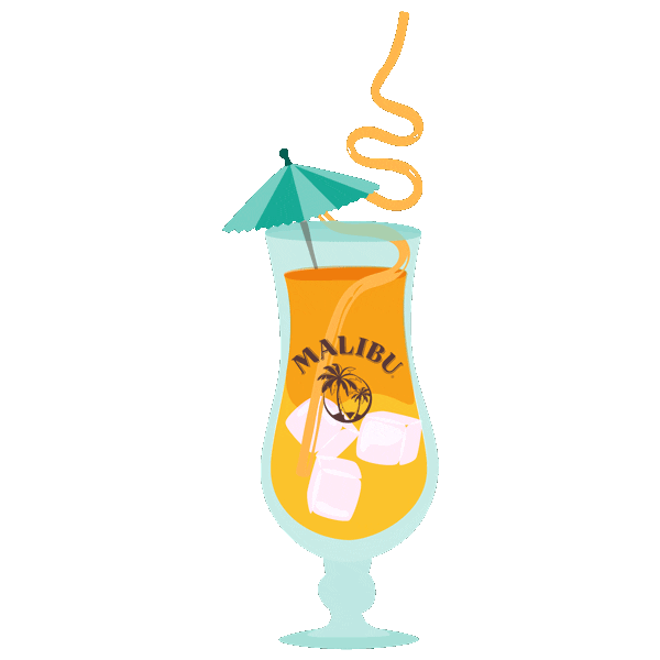 Happy Party Sticker by Malibu Rum for iOS & Android GIPHY