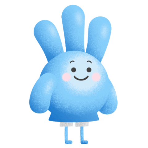 Fun Hand Sticker by superpixelsg