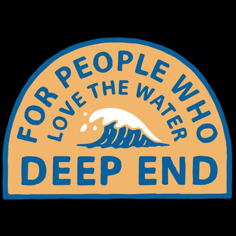 deependofficial sticker water swimming waves GIF