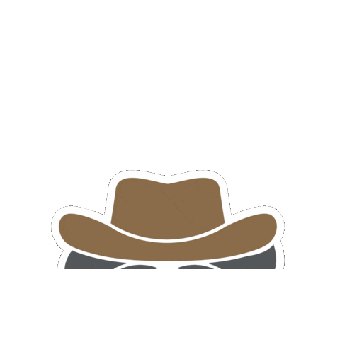 Cowboy Straw Sticker by Einstein Moving