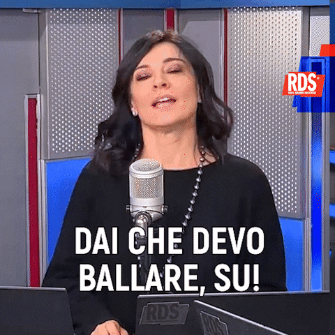 On Air Dancing GIF by RDS 100% Grandi Successi