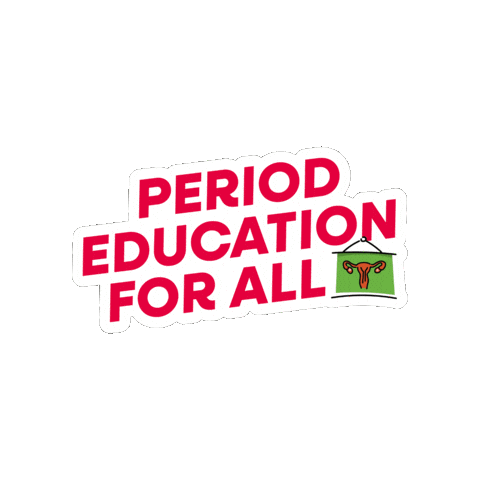 Education Bleeding Sticker by WASH United