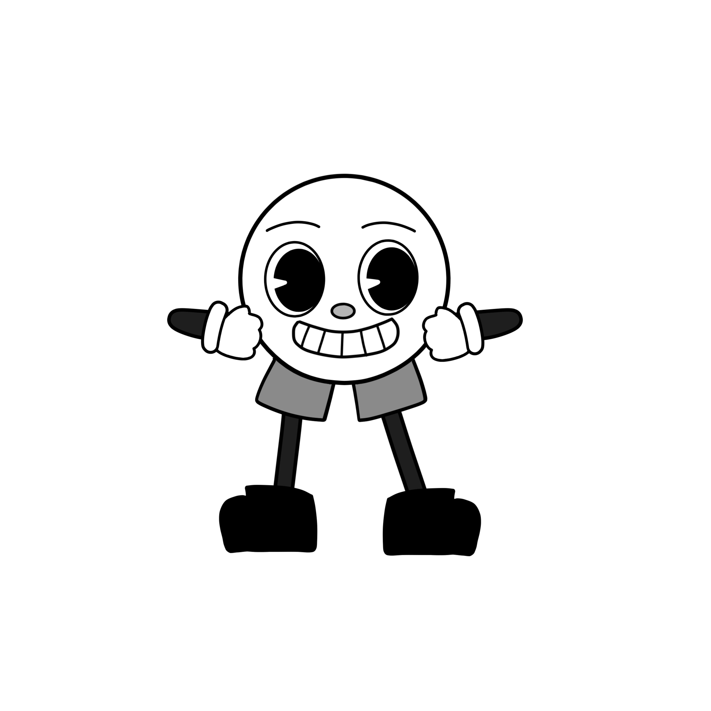 Happy Black And White Sticker for iOS & Android GIPHY