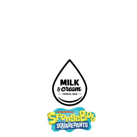 Sponge Bob Nickelodeon Sticker by Milk And Cream Cereal Bar