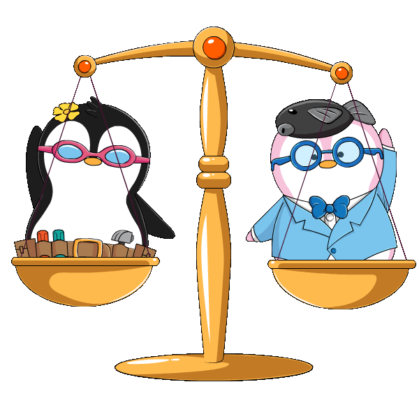 Penguin Equality Sticker by Pudgy Penguins