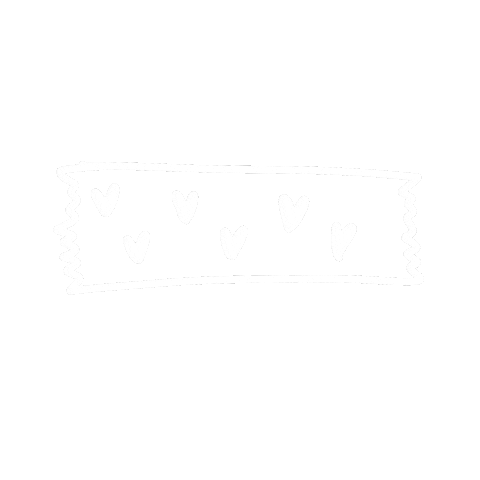 Washitape Hearts Sticker