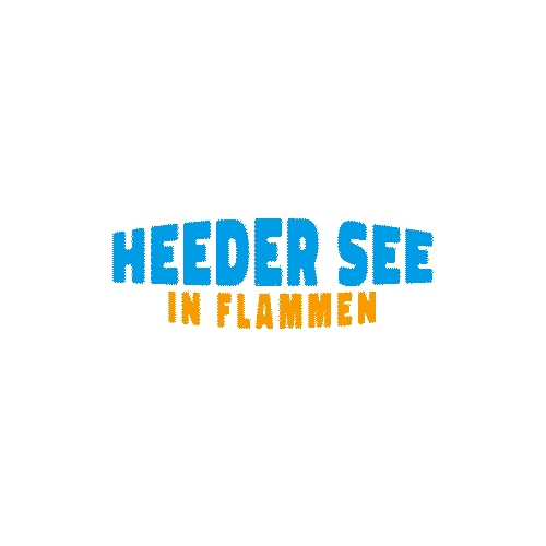 Heeder See in Flammen Sticker