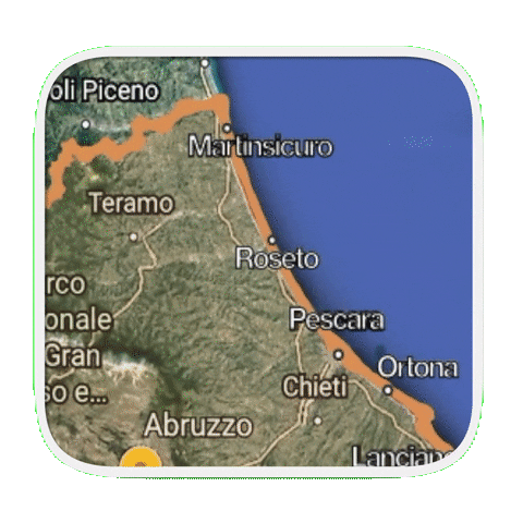 Sup Abruzzo Coastline Sticker