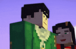 Nervous Minecraft Story Mode GIF
