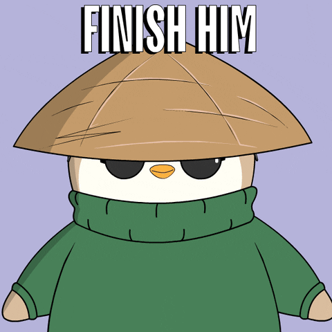 Finish Him Video Game GIF by Pudgy Penguins