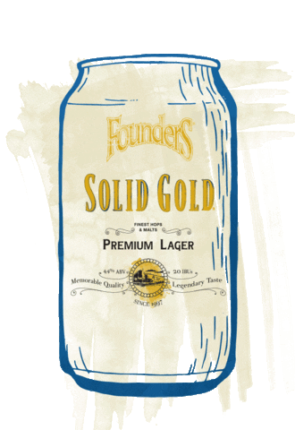Solidgold Sticker by Founders Brewing Co.