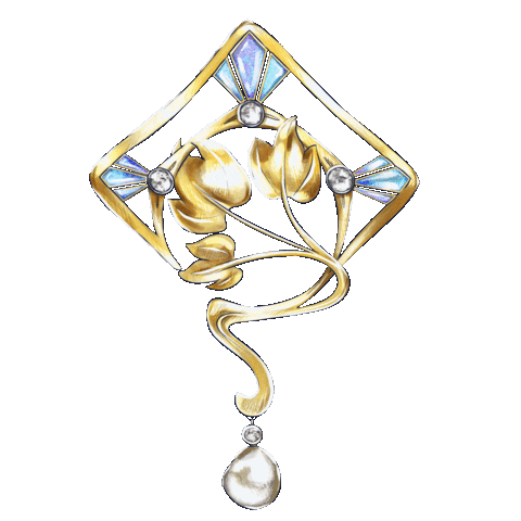 Gold Jewelry Sticker