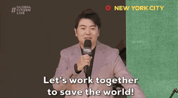 Work Together Save The World GIF by Global Citizen