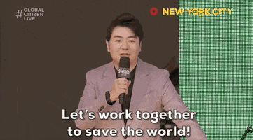 Work Together Save The World GIF by Global Citizen