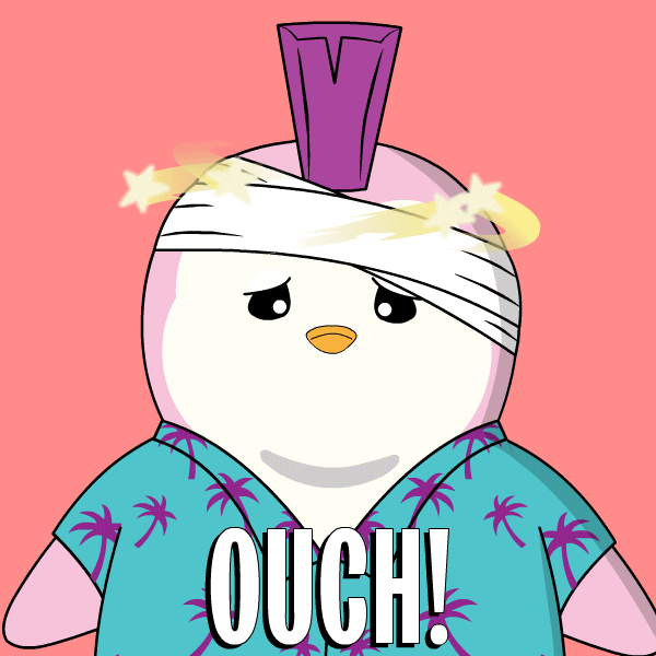 Penguin Pain GIF by Pudgy Penguins