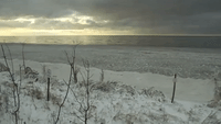 Ice Forms on Lake Erie As Temperatures Plunge
