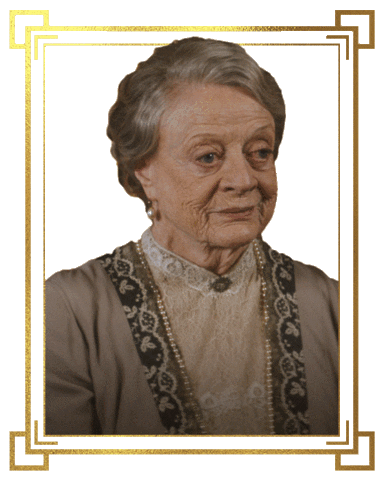 Confused Maggie Smith Sticker by Downton Abbey
