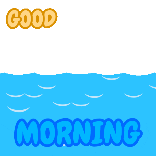Good Morning Hello Sticker by Good Morning Cat & friends