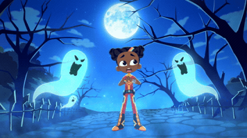Scared Dia De Los Muertos GIF by Super Sema
