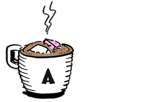 Hot Chocolate Keto Sticker by Avalanche Coffee