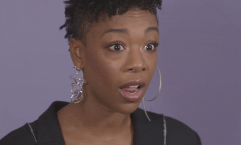 omg, surprised, shook, samira wiley, samira, im weak – GIF